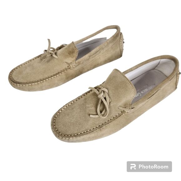 Gianfranco Cenci Mens Suede Slip-on Driving Shoes Made In Italy Size 40